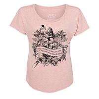 Alice Flamingo Birds of a Feather Tri-Blend Wide Neck Dolman T-shirt
