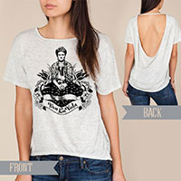 Frida Viva La Vida Alternative pony open back t-shirt
