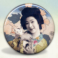 Geisha with Kitty Cat