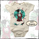 Geisha and her Lucky Cat Baby One Piece