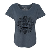 Good Fortune and Luck Tri-Blend Dolman T-Shirt