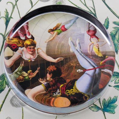 Circus Trapeze Acrobats Paperweight