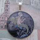 Mermaid Adorable Sterling Pendant