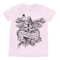 Alice Flamingo Birds of a Feather Wonderland Tee Shirt Size 2-12