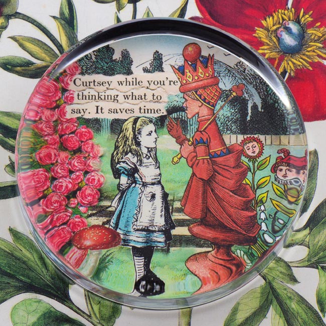 Alice and The Red Queen Pocket Mirror tartx