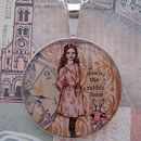 Alice Down the Rabbit Hole Sterling Pendant