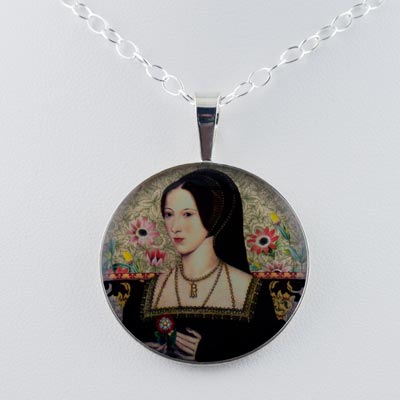Anne Boleyn Tudors Sterling Pendant