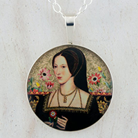 Anne Boleyn Tudors Sterling Pendant
