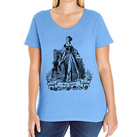 Anne Boleyn Curvy Fit Plus Size Tee V-neck Scoop and Tank Style