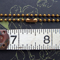 {No. 10} Antique Brown 2.4mm Ball Chain