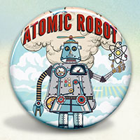 Atomic Robot Man Retro Style