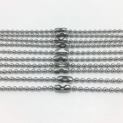 {No. 8}  Silver 2.4mm Ball Chain