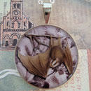 Hanging Bat Sterling Pendant