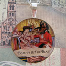 Beauty and The Beast Sterling Pendant