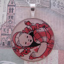 Sleeping Dorothy Sterling Pendant