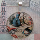 Alice and The Caterpillar Sterling Pendant