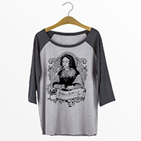 Catherine of Aragon Curvy Plus Size Raglan Baseball T-shirt