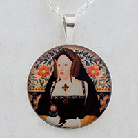 Catherine of Aragon Tudors Sterling Pendant