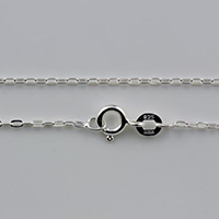 {No. 7} Sterling chain 1.4mm flat oval 