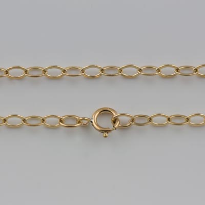 {No. 3} 14/20 Gold filled 2.7mm chain flat oval