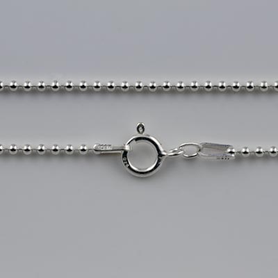 {No. 4} Sterling Silver 1.5mm Ball Chain