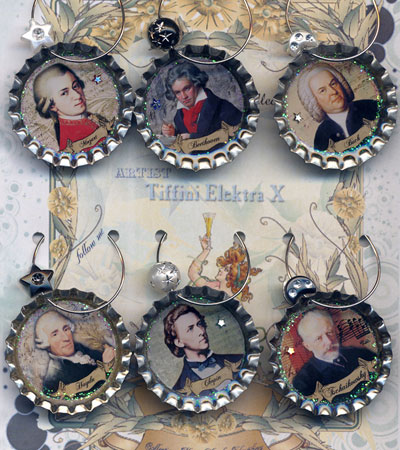 Classical Composer Drink Charms