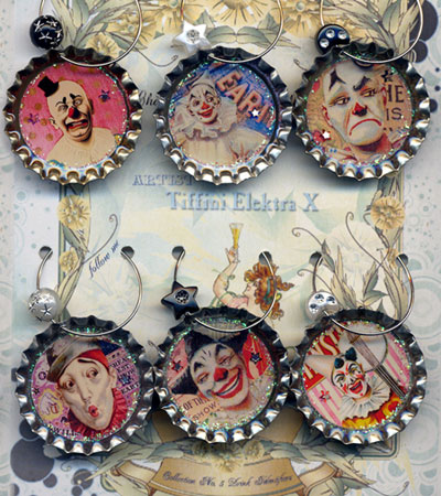 Clown Drink Charms