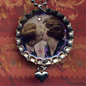 Kissing Couple In Love 