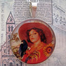 Cowgirl and Crow Sterling Pendant