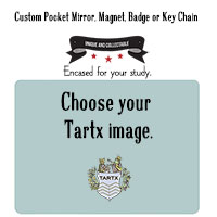 A Custom Key Chain, Mirror, Magnet or Badge From Tartx Images