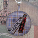Alice Wonderland Drink Me Bottle  Sterling Pendant