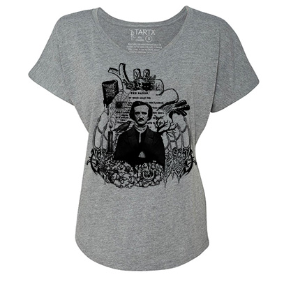 Edgar Allan Poe Tri-Blend Dolman T-Shirt
