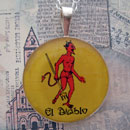 Loteria El Diablo - The Devil Sterling Pendant 