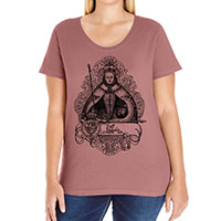 Queen Elizabeth I Curvy Fit Plus Size Tee V-neck Scoop and Tank Style