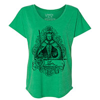 Queen Elizabeth I in Coronation Robes Tri-Blend Dolman T-Shirt