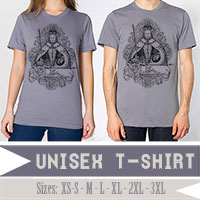 Queen Elizabeth I in Coronation Robes Men's Unisex T-shirt 50/50 and 100% Cotton