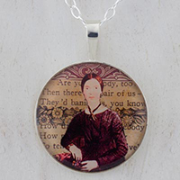 Emily Dickinson Sterling Pendant