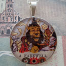 Dorothy and Glinda the  Good Witch Oz Sterling Pendant