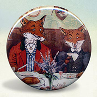 Mr. Fox's Hunt Breakfast Chatting Couple