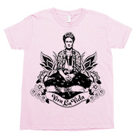 Frida Viva La Vida Kids Tee Shirt Size 2-12