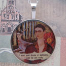 Frida Kahlo and The Deer Sterling Pendant