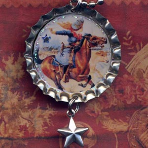 Cowgirl on Galloping Horse
