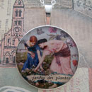 Waterhouse Gather Ye Rosebuds Sterling Pendant