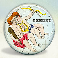 Constellation of Gemini Zodiac Sign