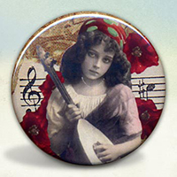 Bohemian Girl with Mandolin