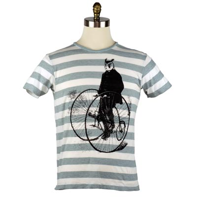 Gentleman Owl on a Bicycle Mens - TIMT