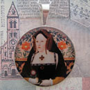 Catherine of Aragon Tudors Sterling Pendant