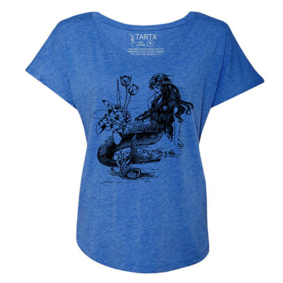 Mermaid La Luxure Tri-Blend Dolman T-Shirt - TIMT