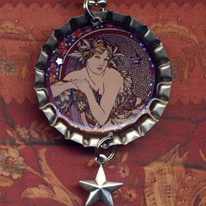 Alphonse Mucha Femme aux Coquelicots