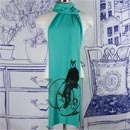 Gentleman Owl on a Bicycle Scarf